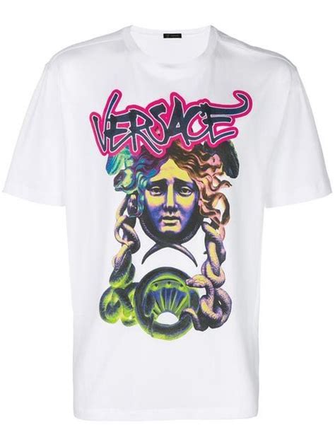 versace graffiti print shirt|Versace graphic t shirts.